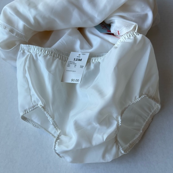 Cat & Jack Infant girls Sz 12 mo, Cream Lace, sleeveless, 2 piece dress NWT - Picture 7 of 10